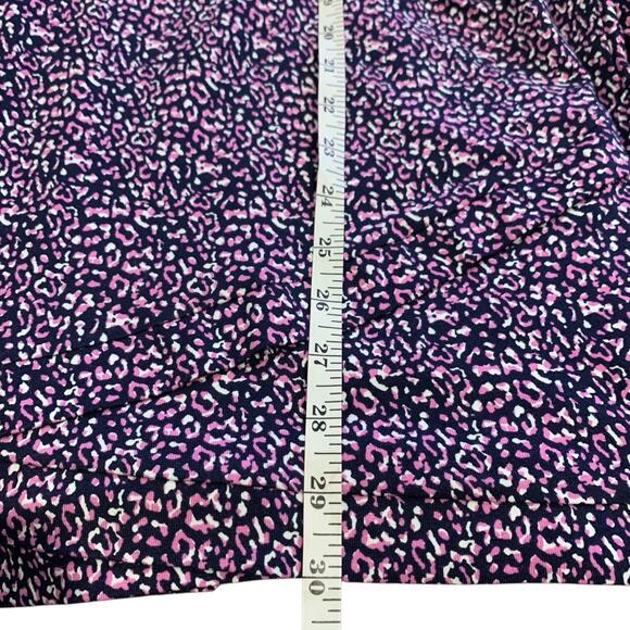 Chico's Top NWT Women's Sz 4 (2x) Speckled Animal Print Scoop Neck Pouting Plum - Picture 6 of 6